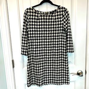 Black and white Houndstooth H&M dress size small